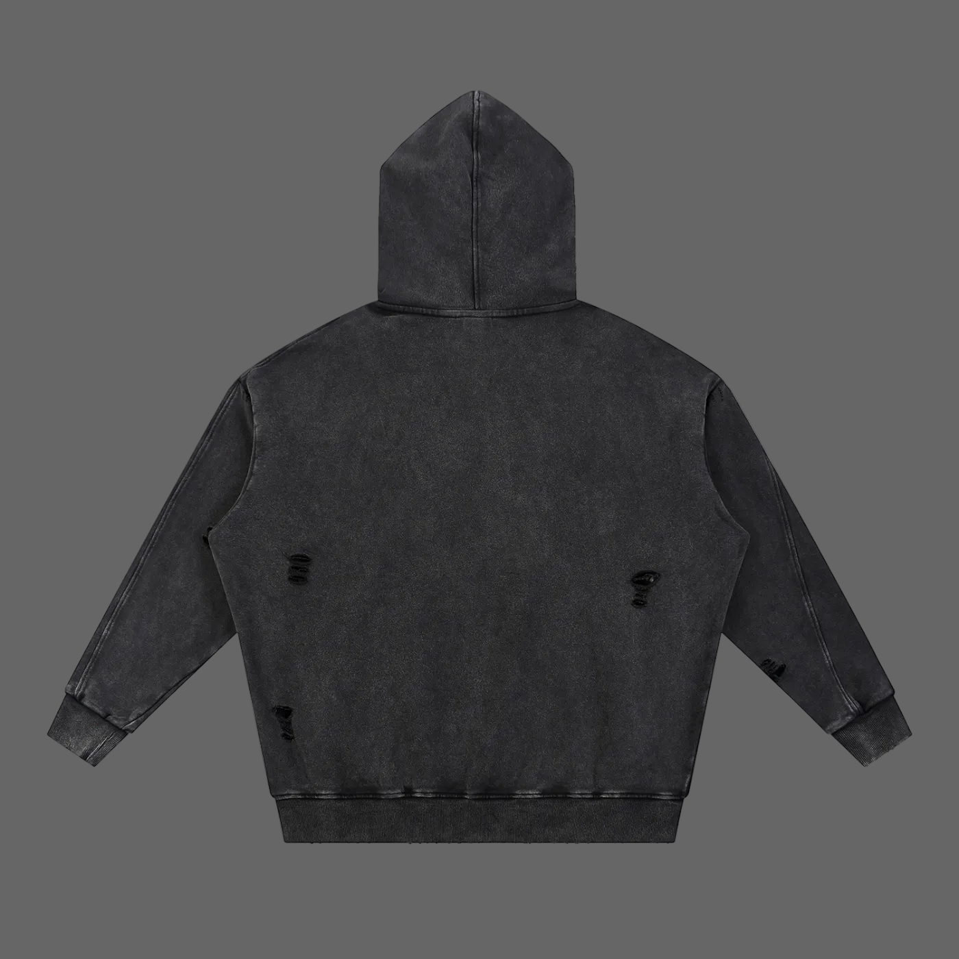 Luxury of the Nile Distressed Washed Hoodie back view - AMMOR & Co