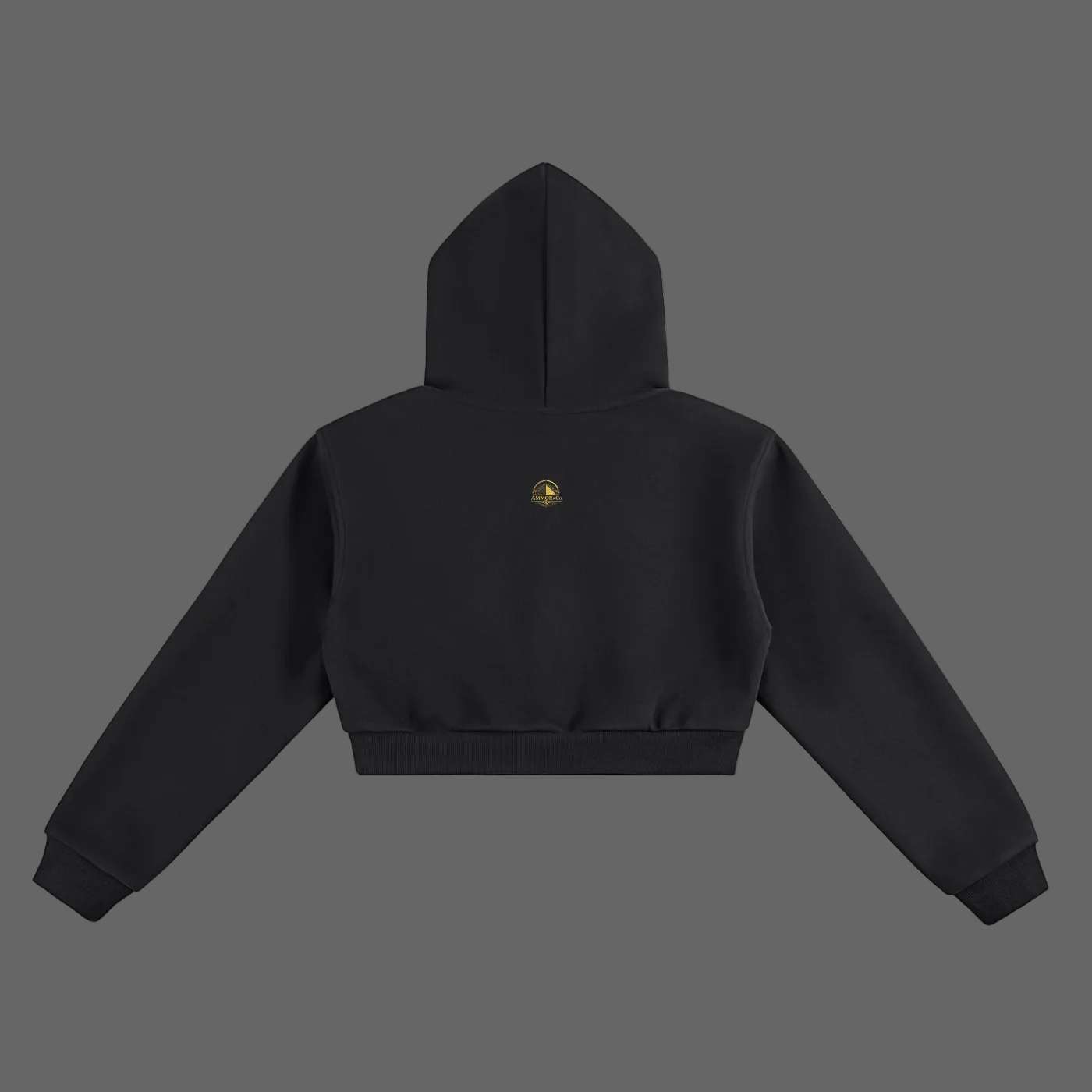 Essential Cropped Hoodie Dark Reddish Purple - AMMOR & Co Women's