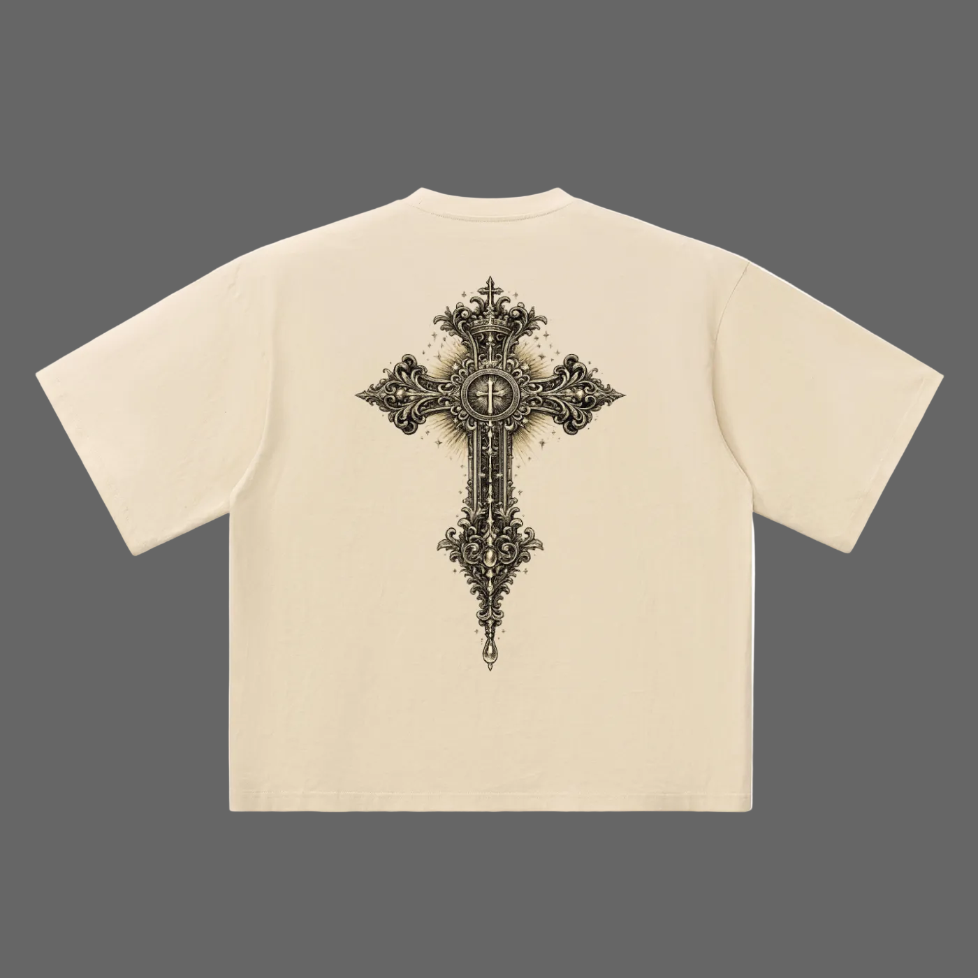Holy Drip Oversized Drop Shoulder Tee Slate - AMMOR & Co