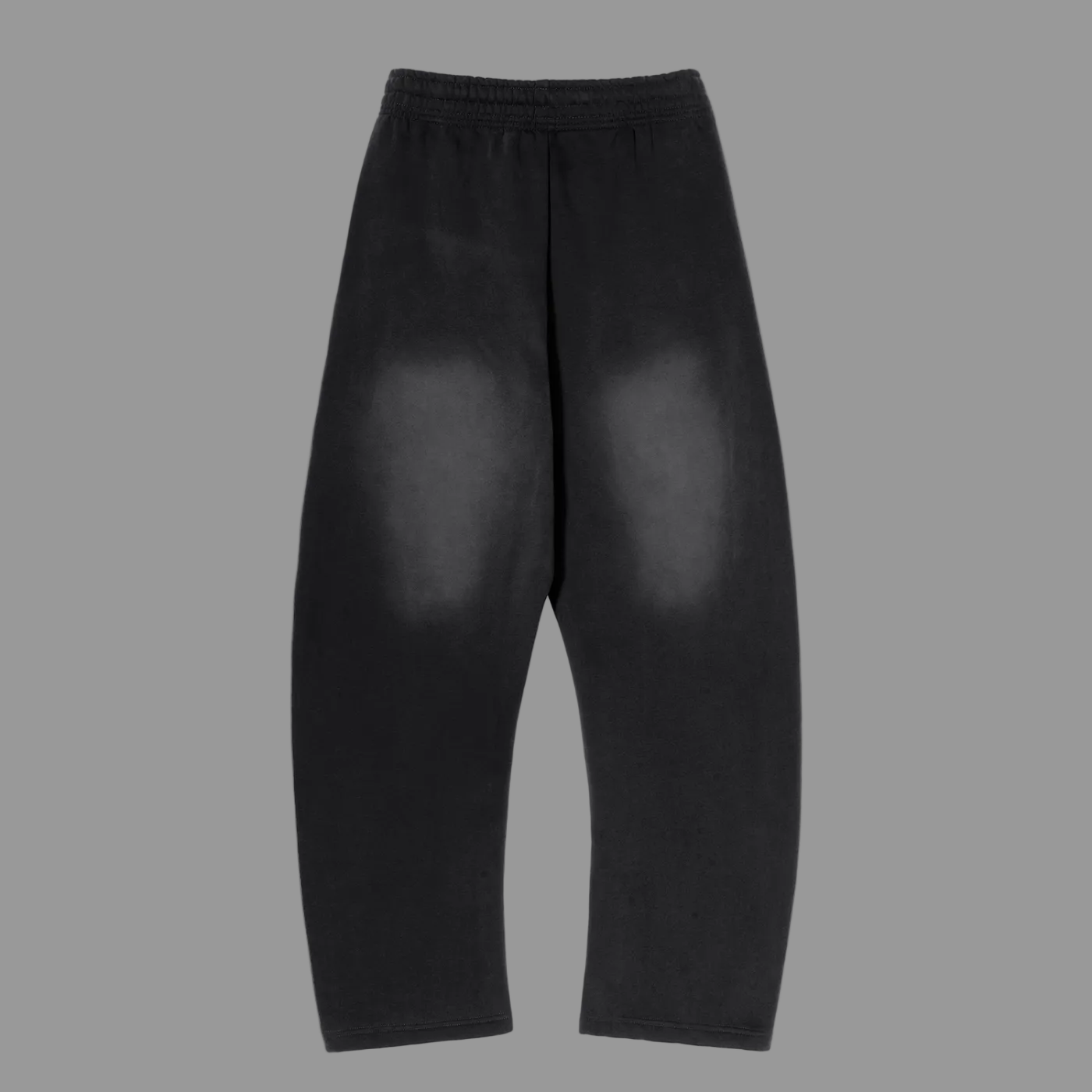 Sunfade Curved Blade Fleece Sweatpants Black - AMMOR & Co