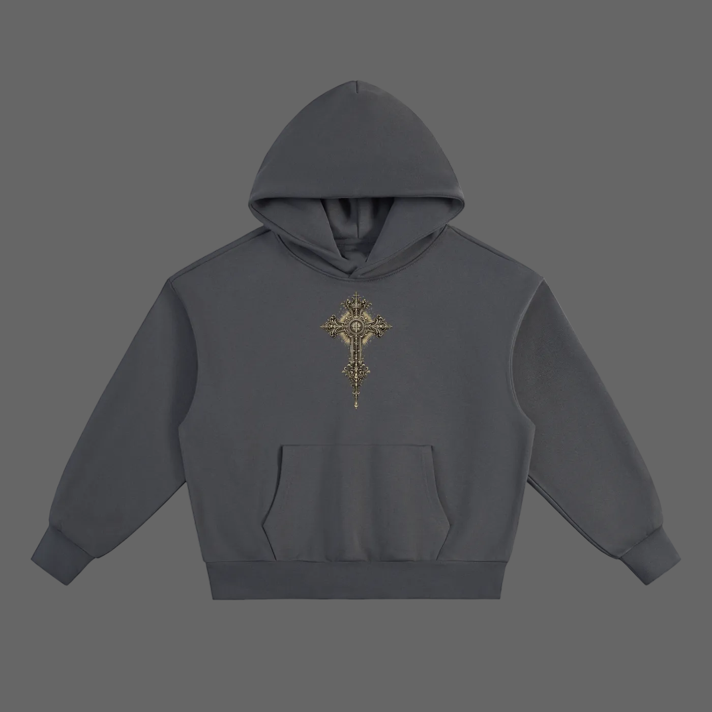 Holy Drip Essential Heavyweight Hoodie Charcoal - AMMOR & Co