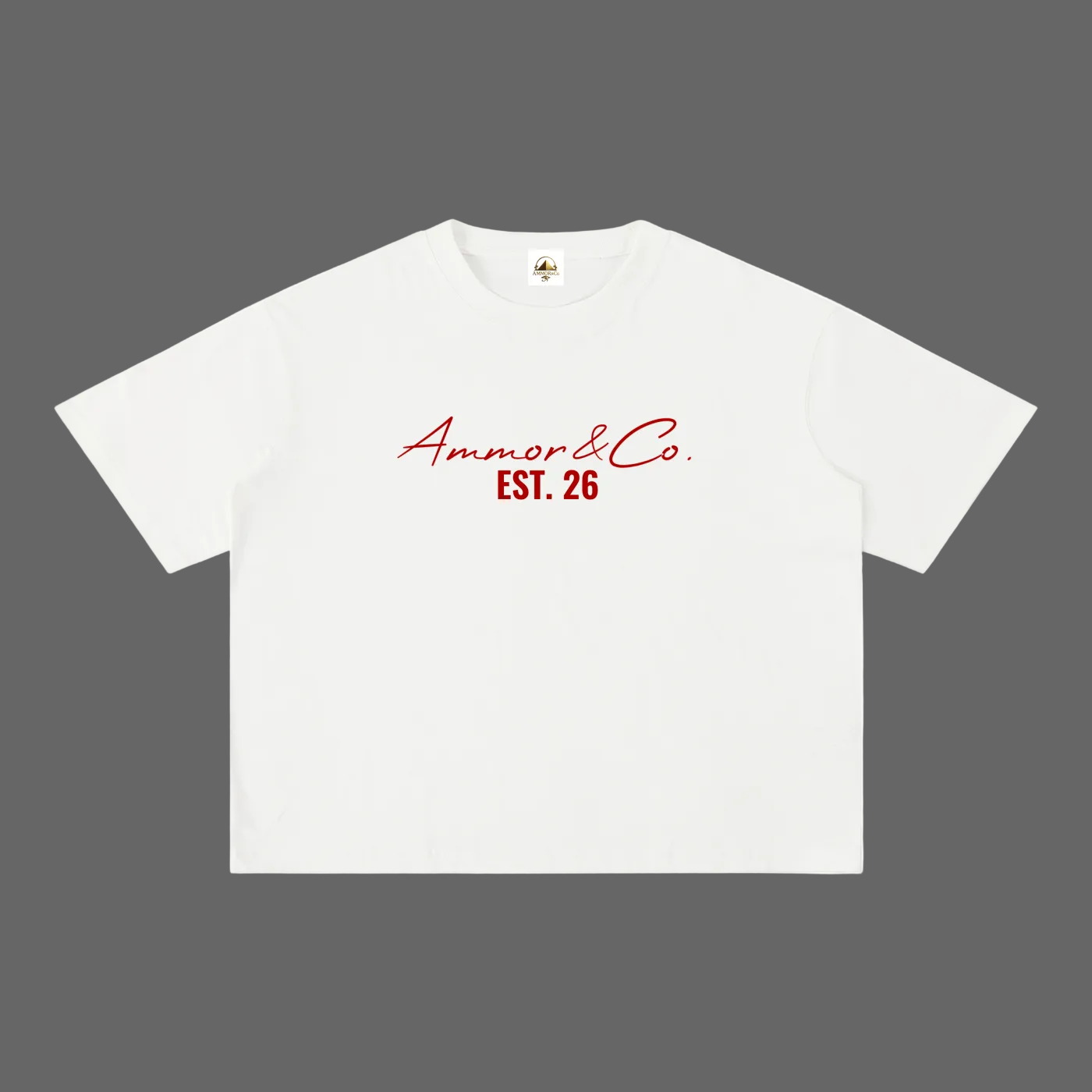 AMMOR & Co Signature Tee White - Egyptian Luxury Streetwear