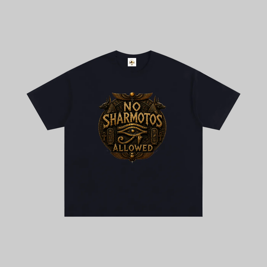No Sharmotos Oversized Tee Black - Holy Drip by AMMOR & Co
