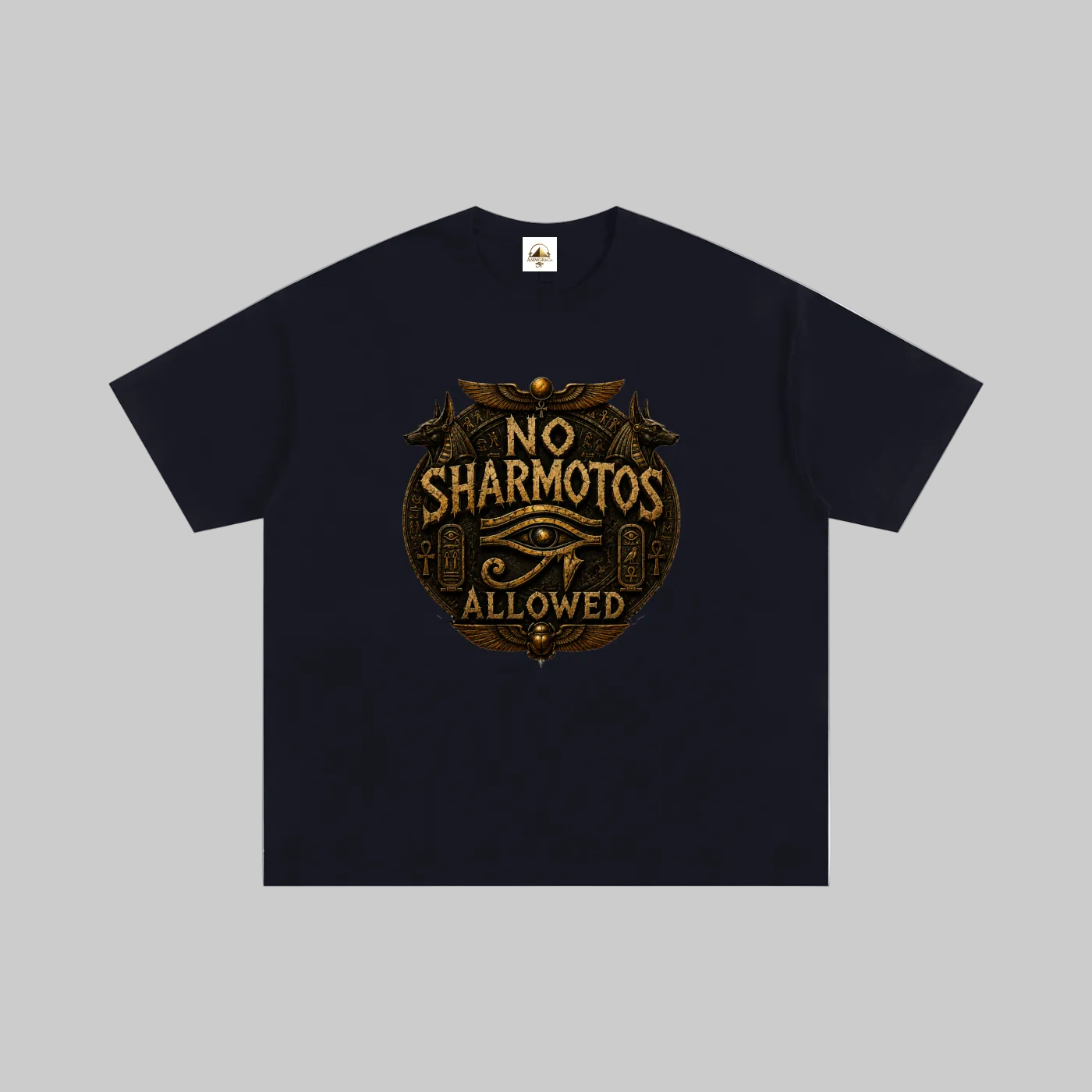 No Sharmotos Oversized Tee Black - Holy Drip by AMMOR & Co