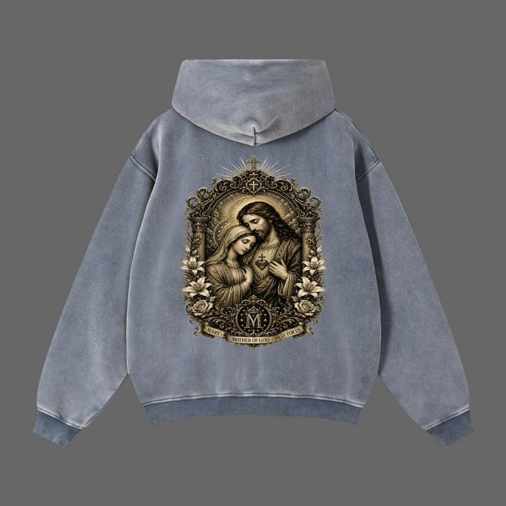 Holy Drip Zip-Through Boxy Fleece Hoodie | AMMOR&CO.