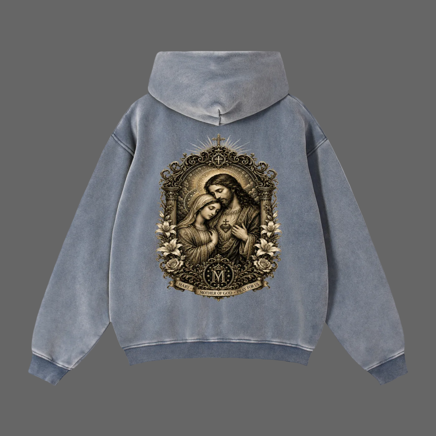 Holy Drip Zip-Through Boxy Fleece Hoodie | AMMOR&CO.