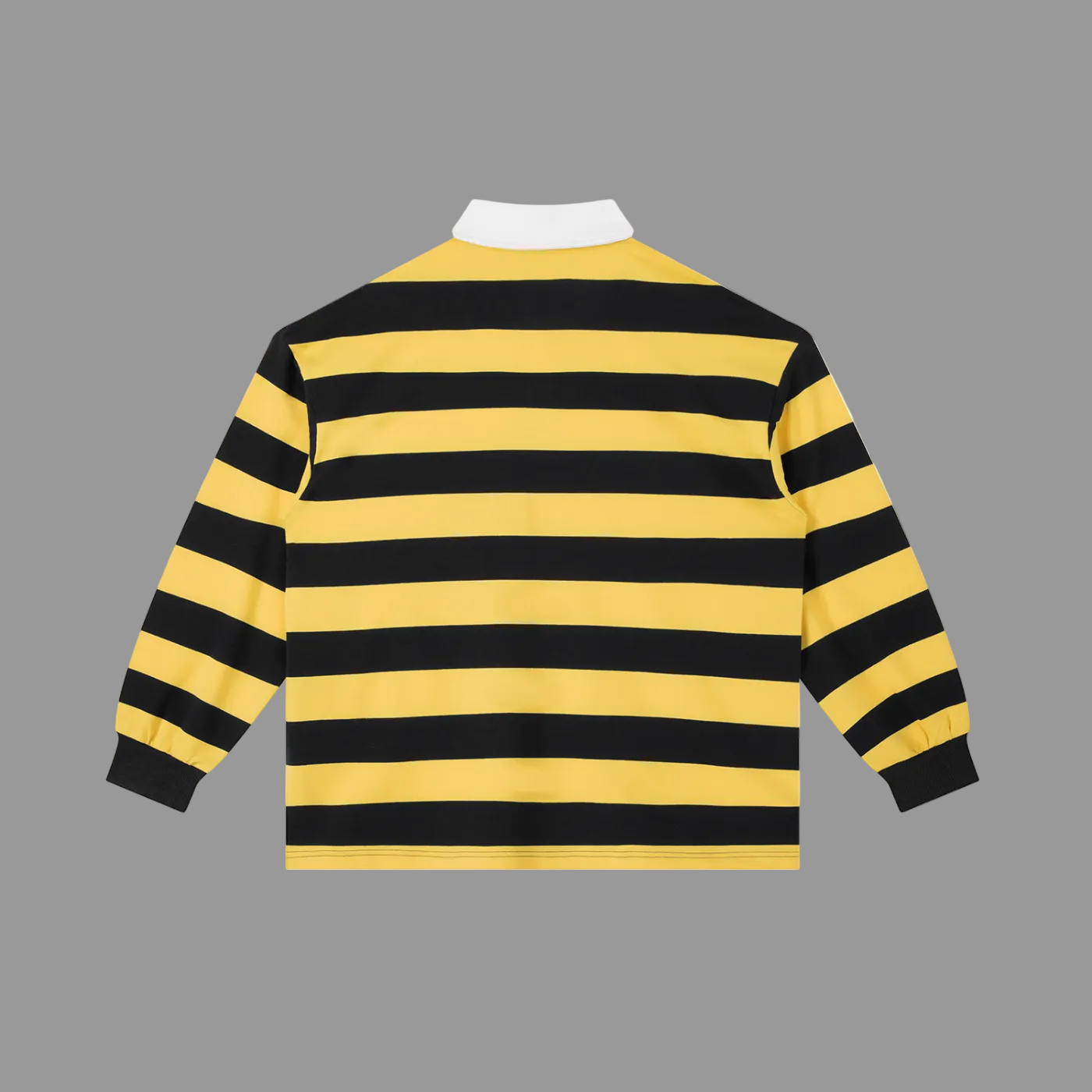 Luxury of the Nile Rugby Stripe Long Sleeve Yellow Navy - AMMOR & Co