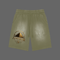 AMMOR Pyramid Washed Shorts back view - AMMOR & Co