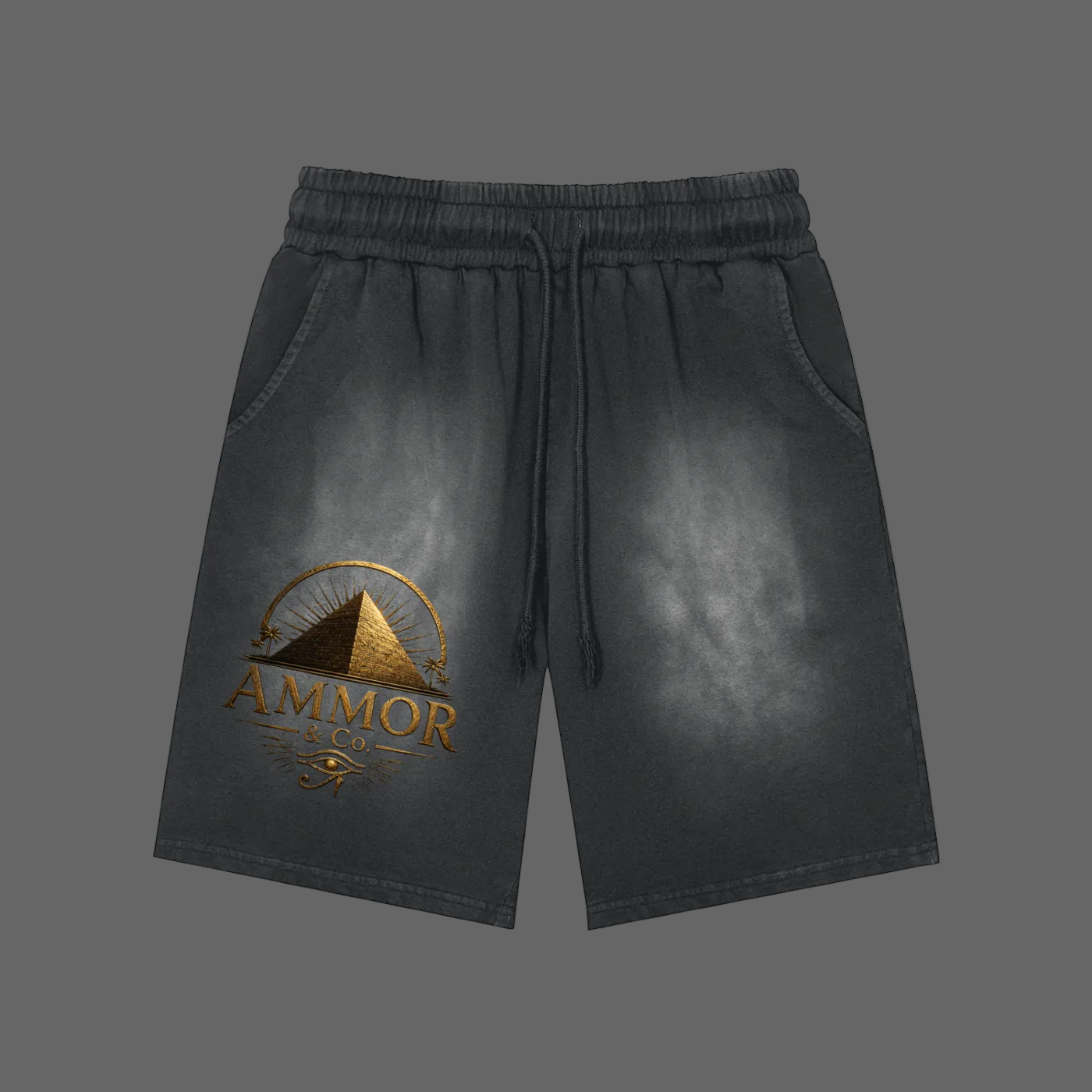AMMOR Pyramid Washed Shorts Mint - AMMOR & Co Summer Streetwear