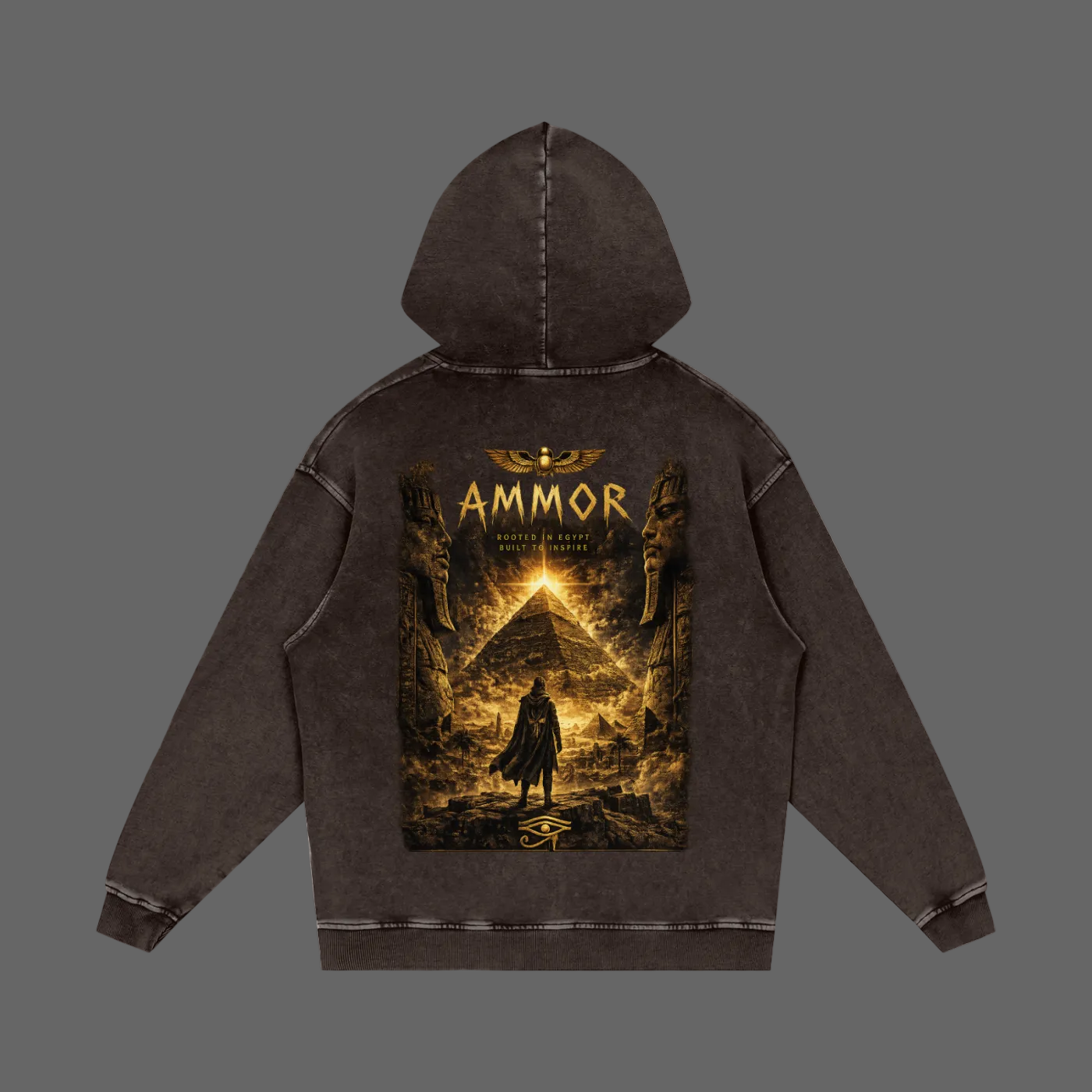 Gold Crest Pharaoh Hoodie | AMMOR&CO.