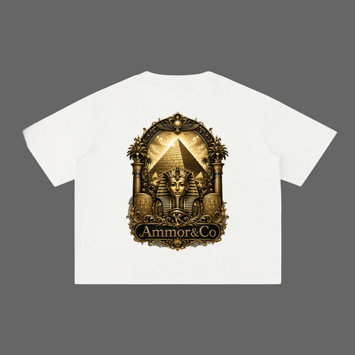 AMMOR & Co Signature Tee Light Apricot - Egyptian Luxury Streetwear