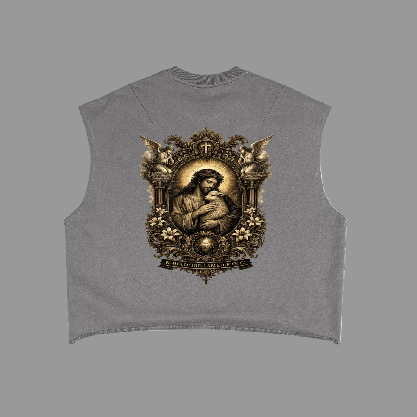 Holy Drip French Terry Boxy Tank — AMMOR&Co