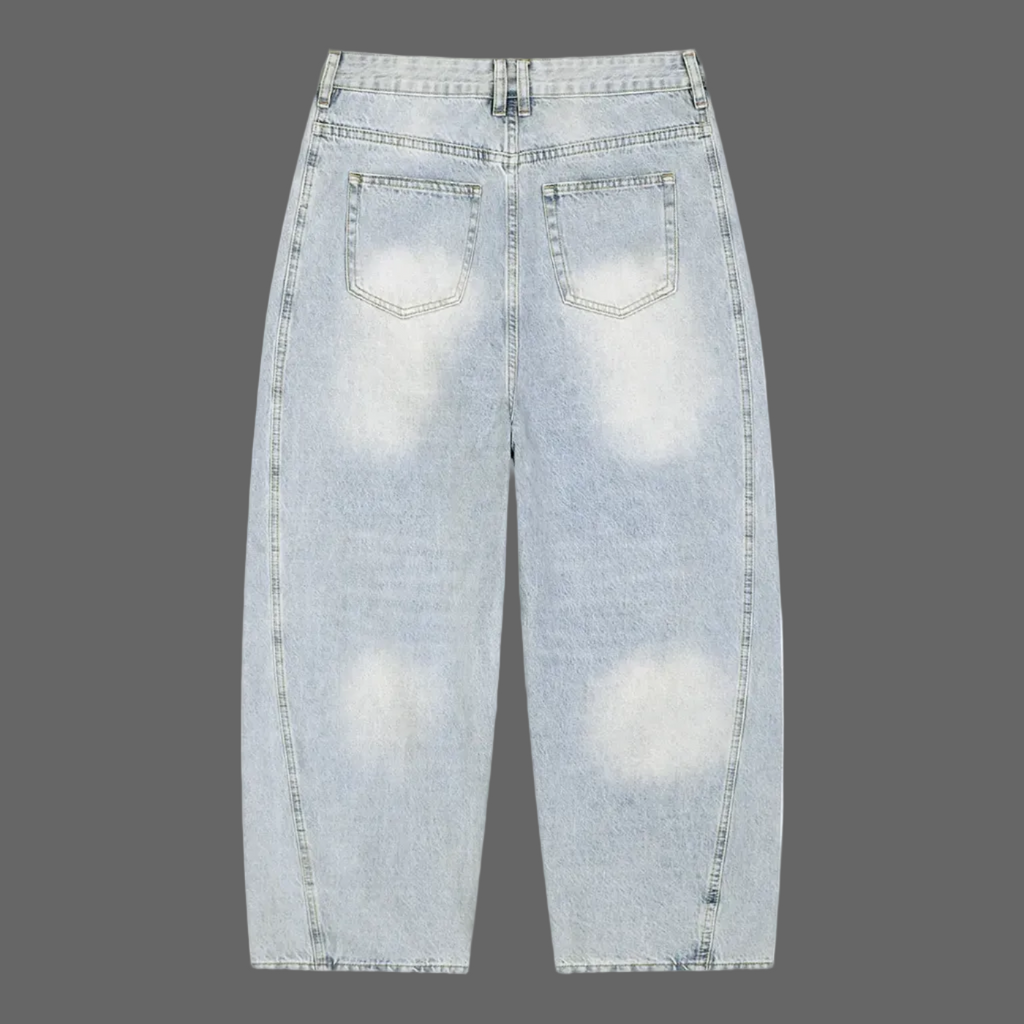 Sunfade Barrel Leg Jeans back view - AMMOR & Co