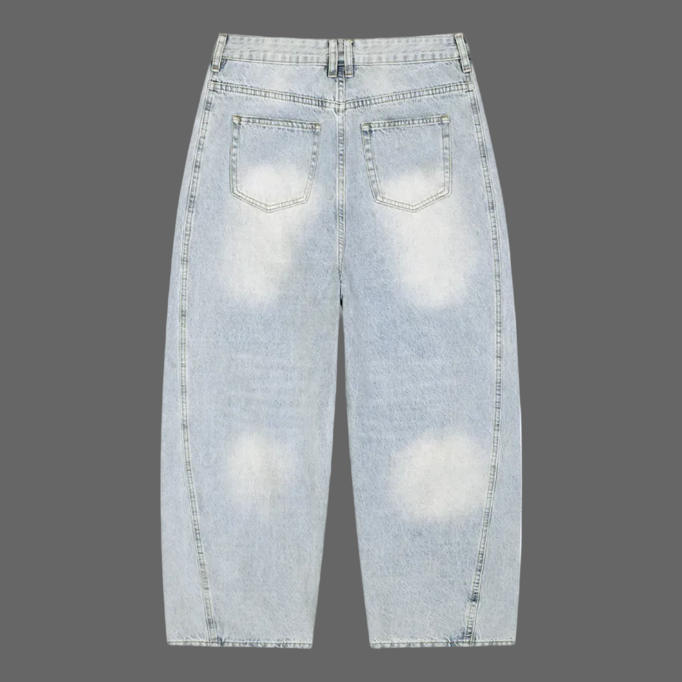 Sunfade Barrel Leg Jeans back view - AMMOR & Co