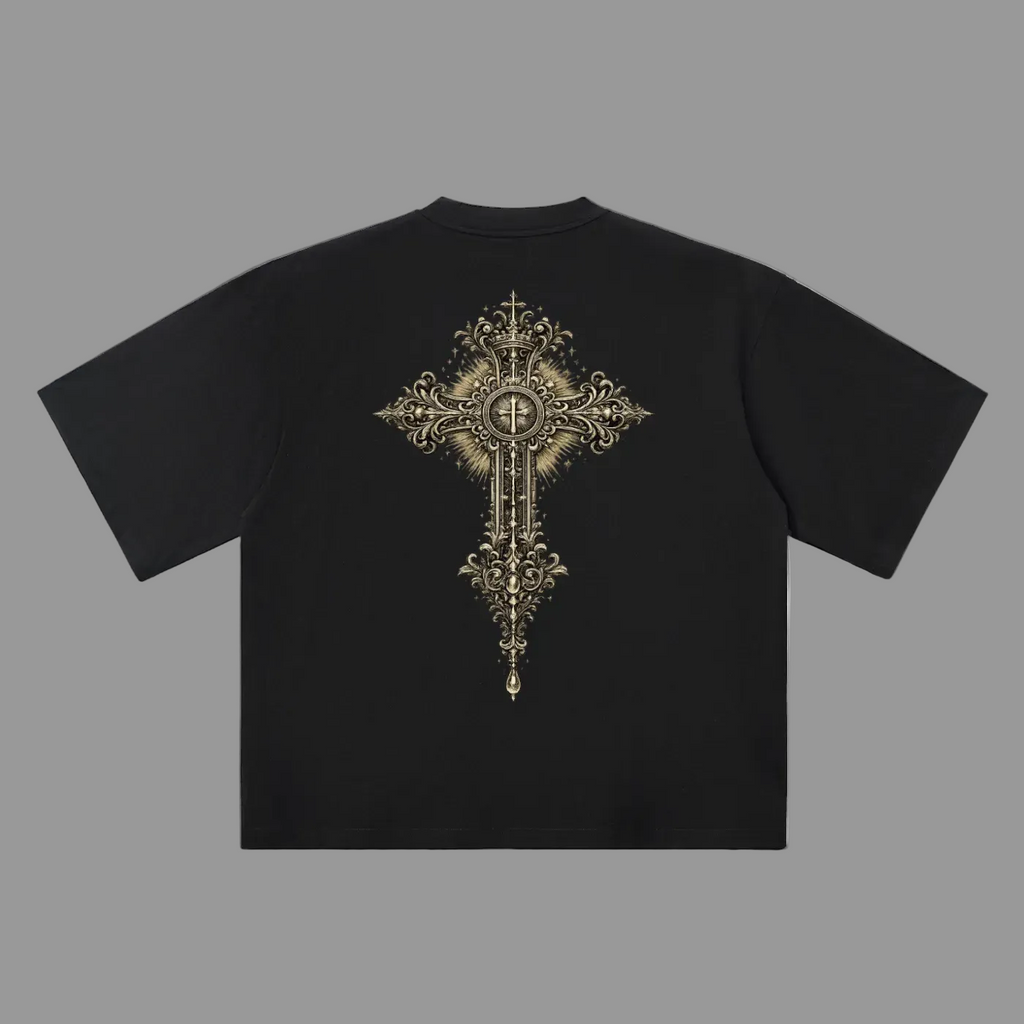 Holy Drip Oversized Drop Shoulder Tee Dune - AMMOR & Co
