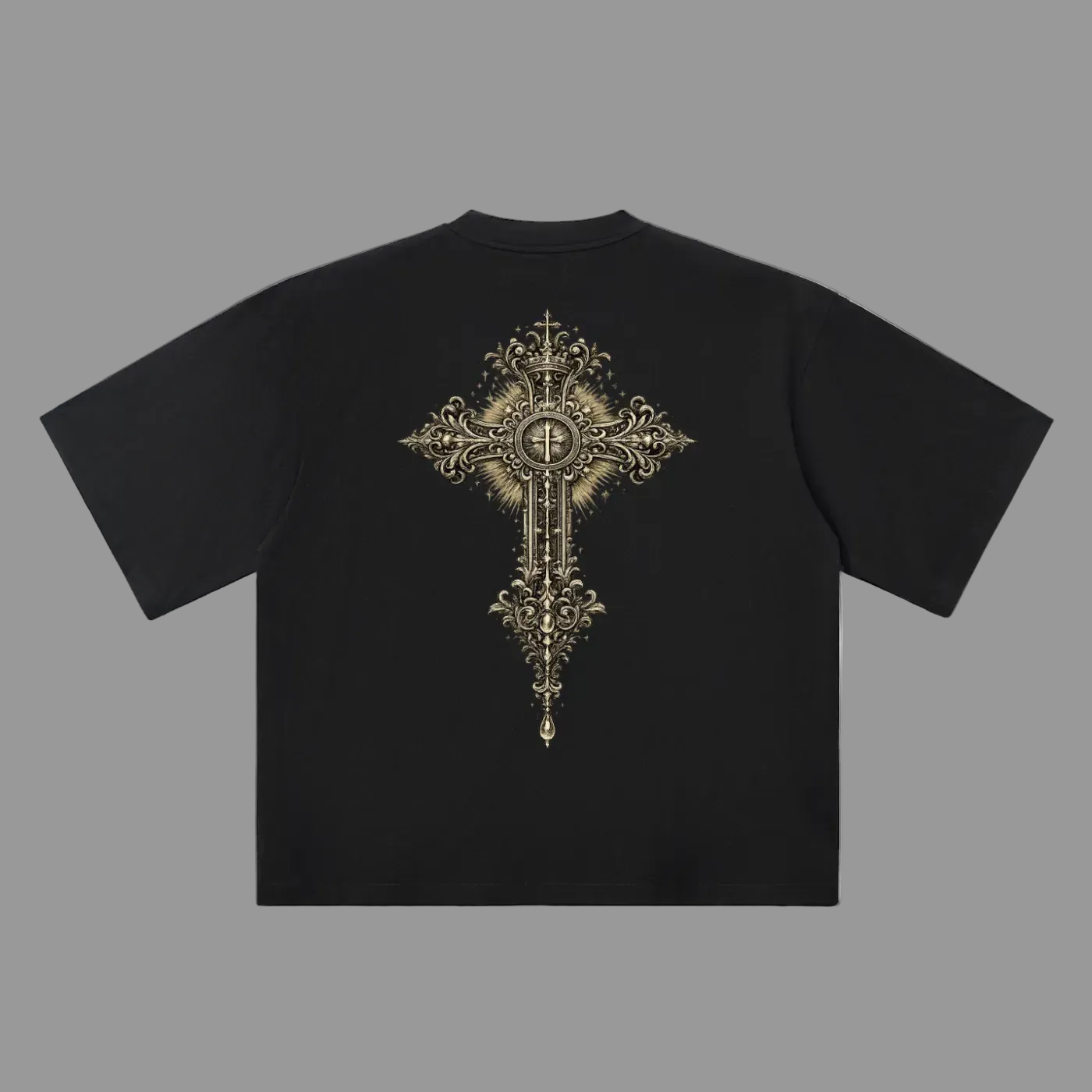 Holy Drip Oversized Drop Shoulder Tee Dune - AMMOR & Co