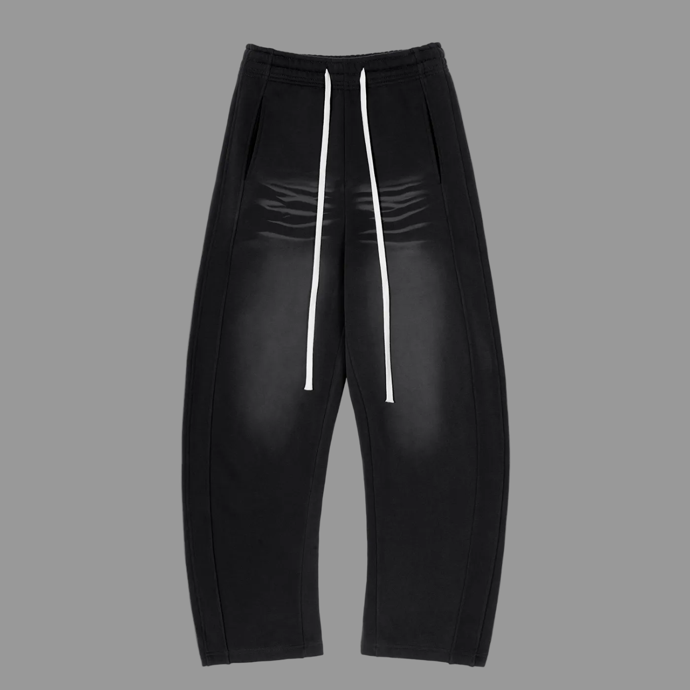 Sunfade Curved Blade Fleece Sweatpants Slate - AMMOR & Co