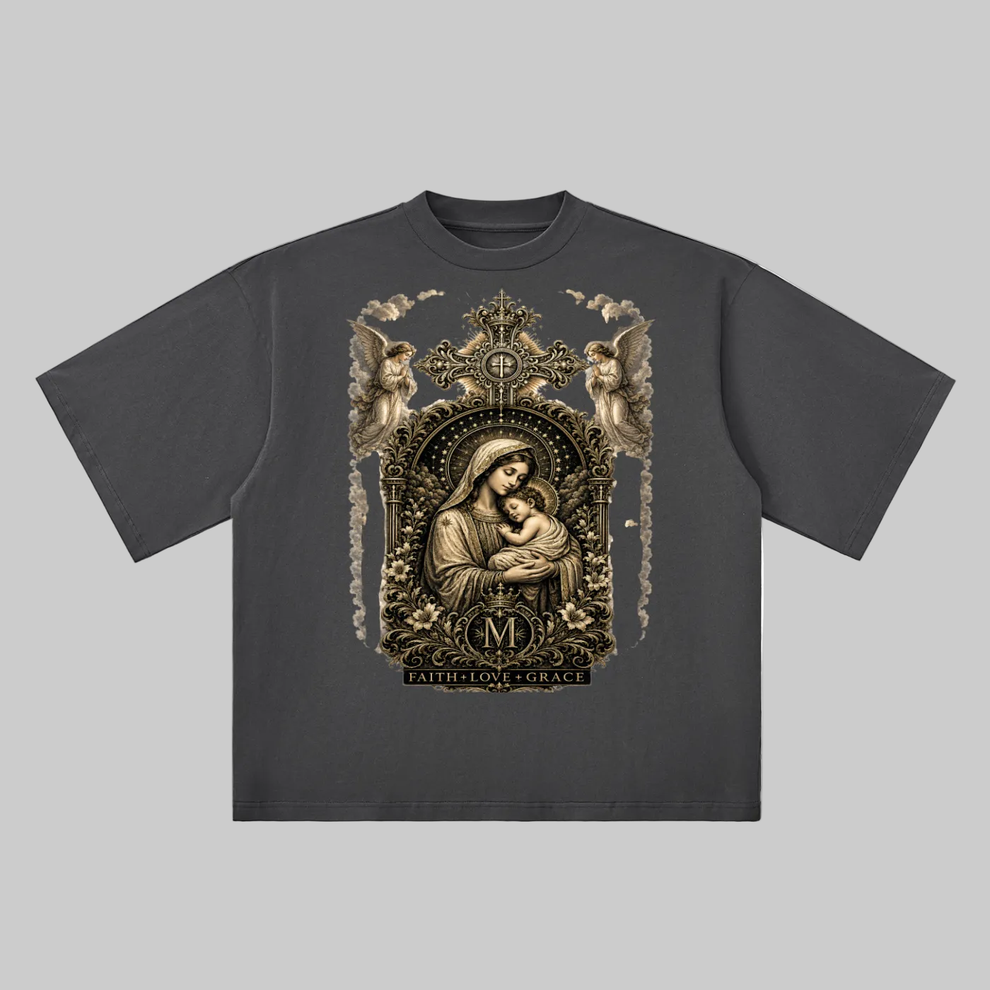 Holy Drip Cathedral Drop Shoulder Tee | AMMOR&CO.