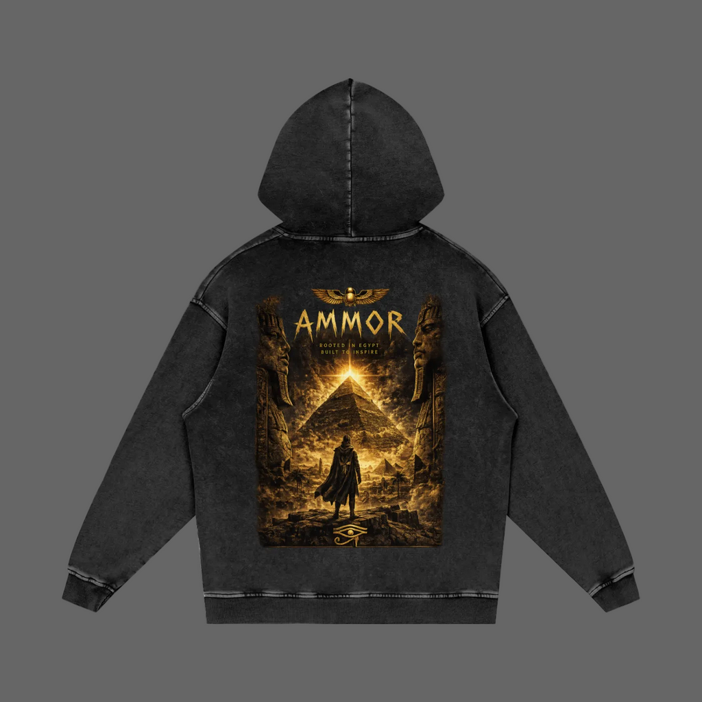 Pharaoh Dynasty Hoodie back view - AMMOR & Co