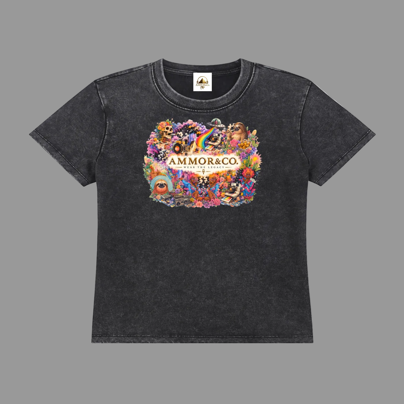 Vintage Wash Drop Shoulder Tee | AMMOR&CO.