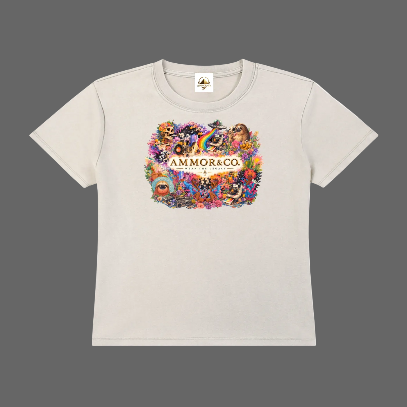 Vintage Wash Drop Shoulder Tee | AMMOR&CO.