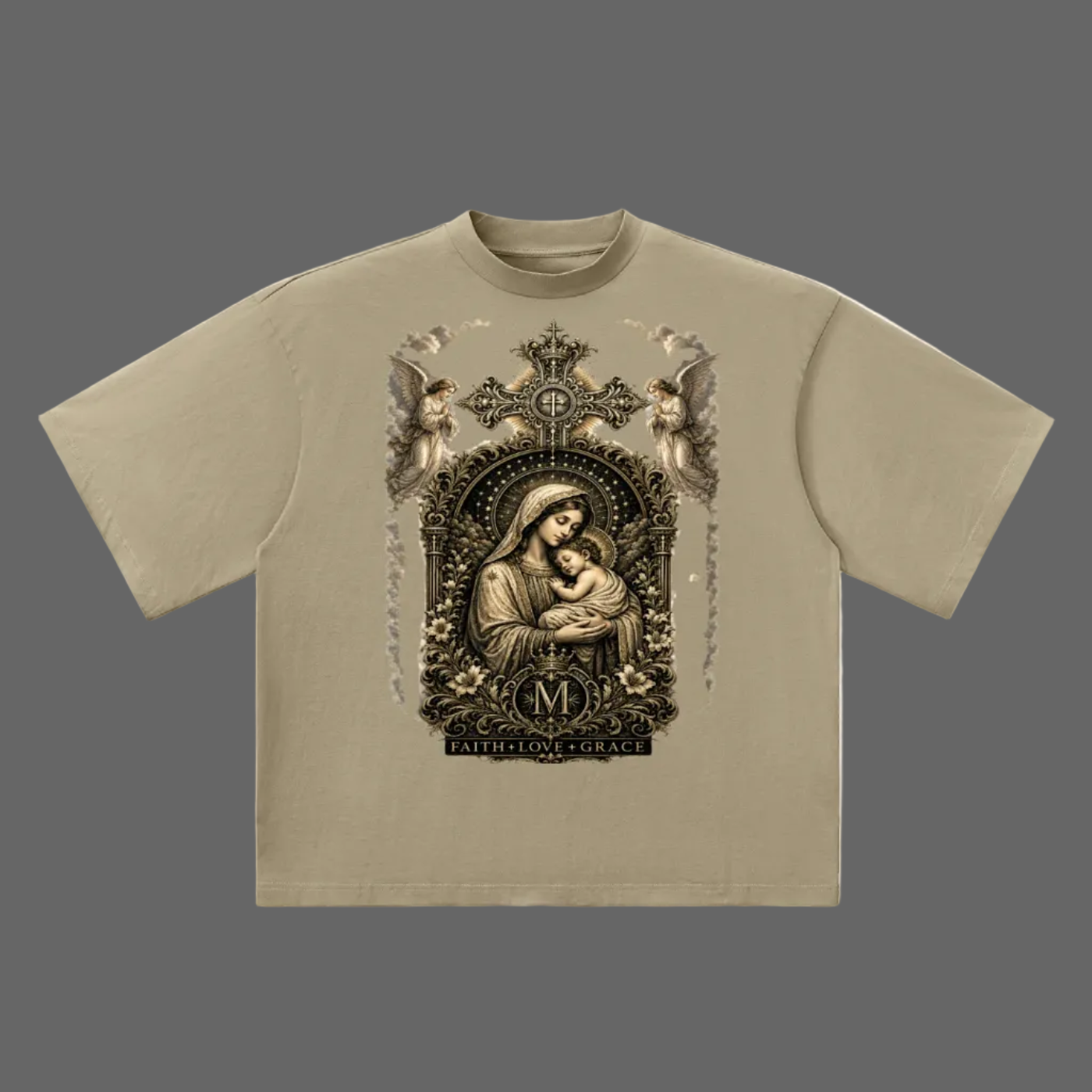 Holy Drip Cathedral Drop Shoulder Tee | AMMOR&CO.