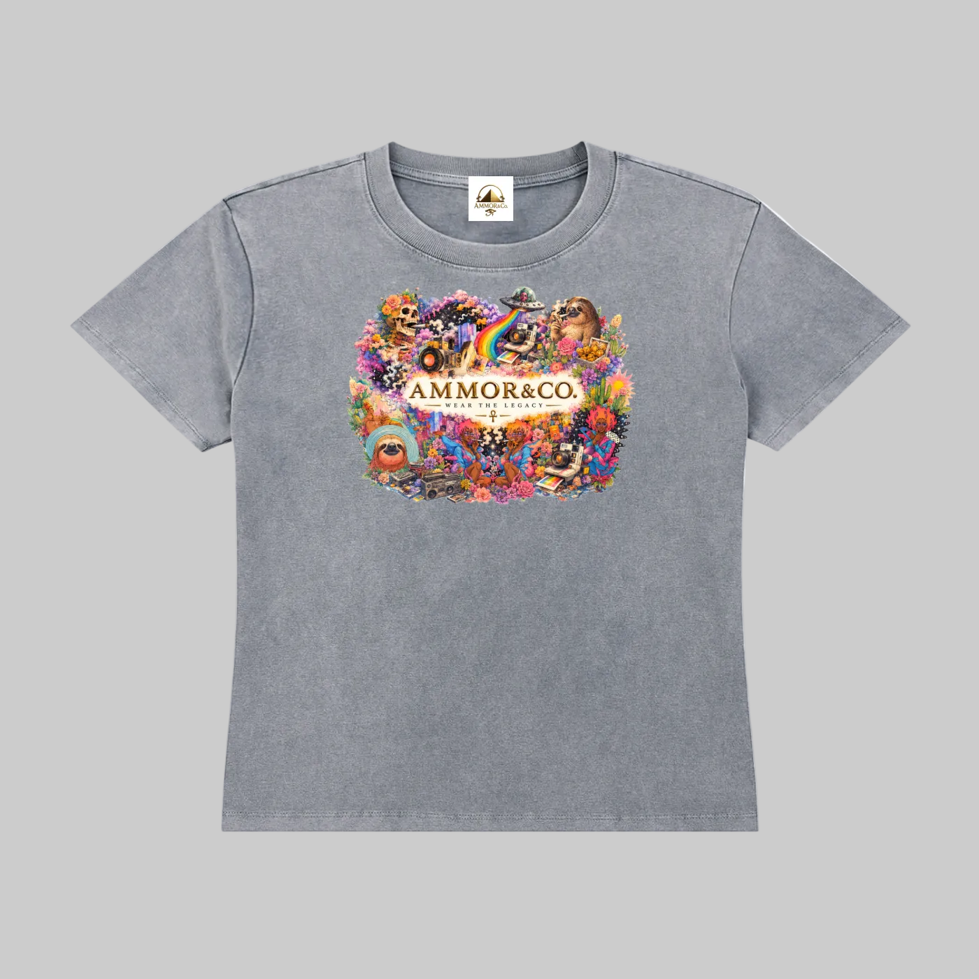 Vintage Wash Drop Shoulder Tee | AMMOR&CO.