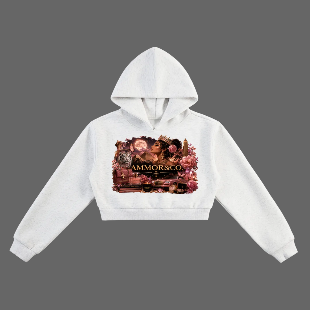 Essential Cropped Hoodie Black - AMMOR & Co Women's
