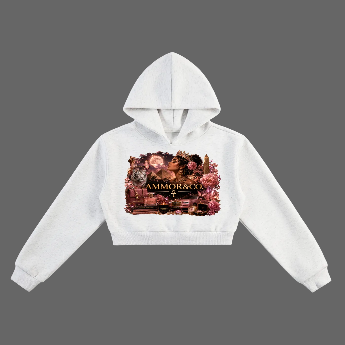 Essential Cropped Hoodie Black - AMMOR & Co Women's
