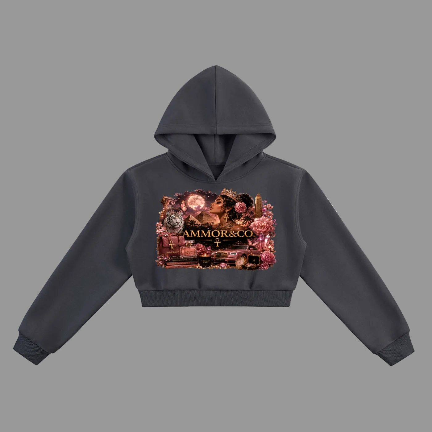 Dynasty Cropped Hoodie — Women | AMMOR&CO.