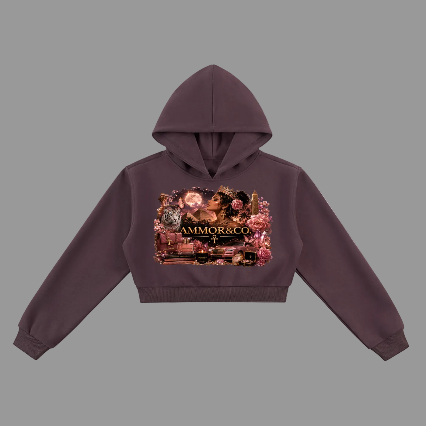Dynasty Cropped Hoodie — Women | AMMOR&CO.