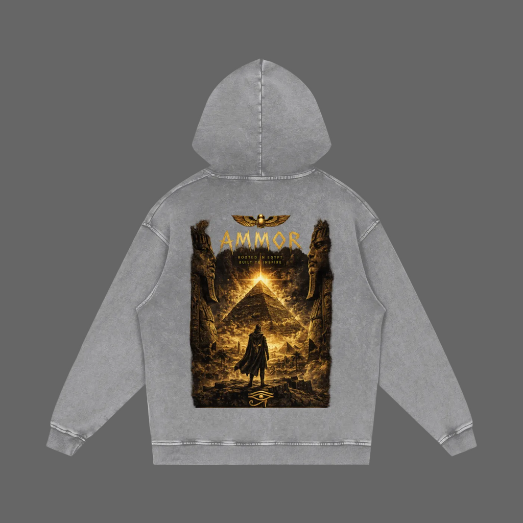 Pharaoh Dynasty Hoodie Slate colorway - AMMOR & Co