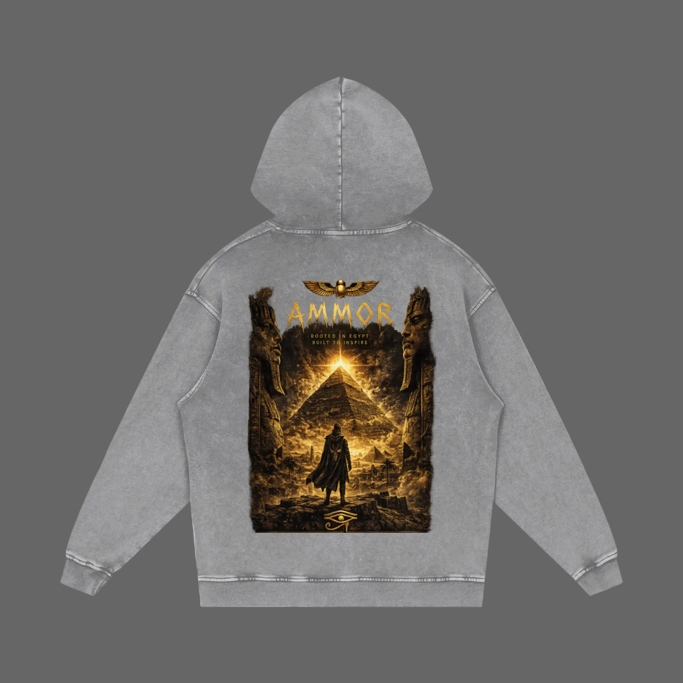 Pharaoh Dynasty Hoodie Slate colorway - AMMOR & Co