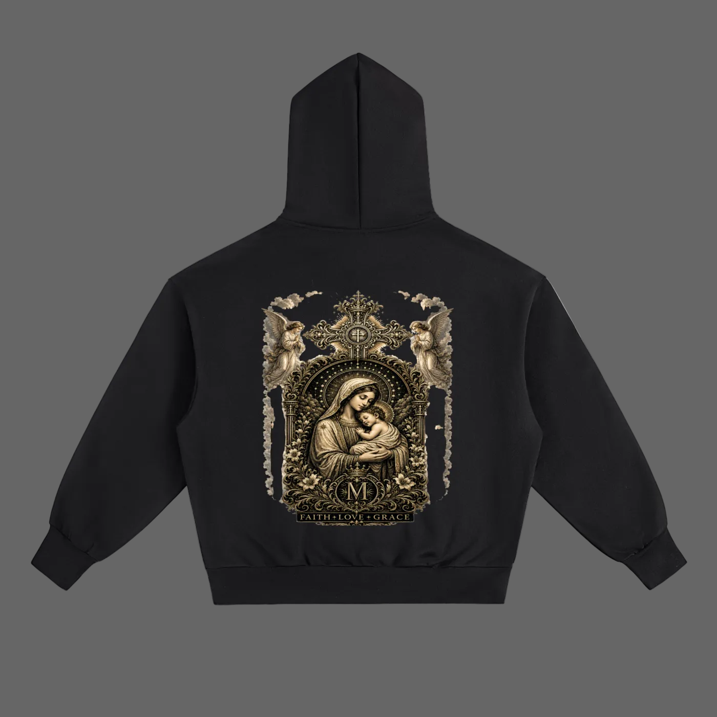 Holy Drip Essential Heavyweight Hoodie Black - AMMOR & Co