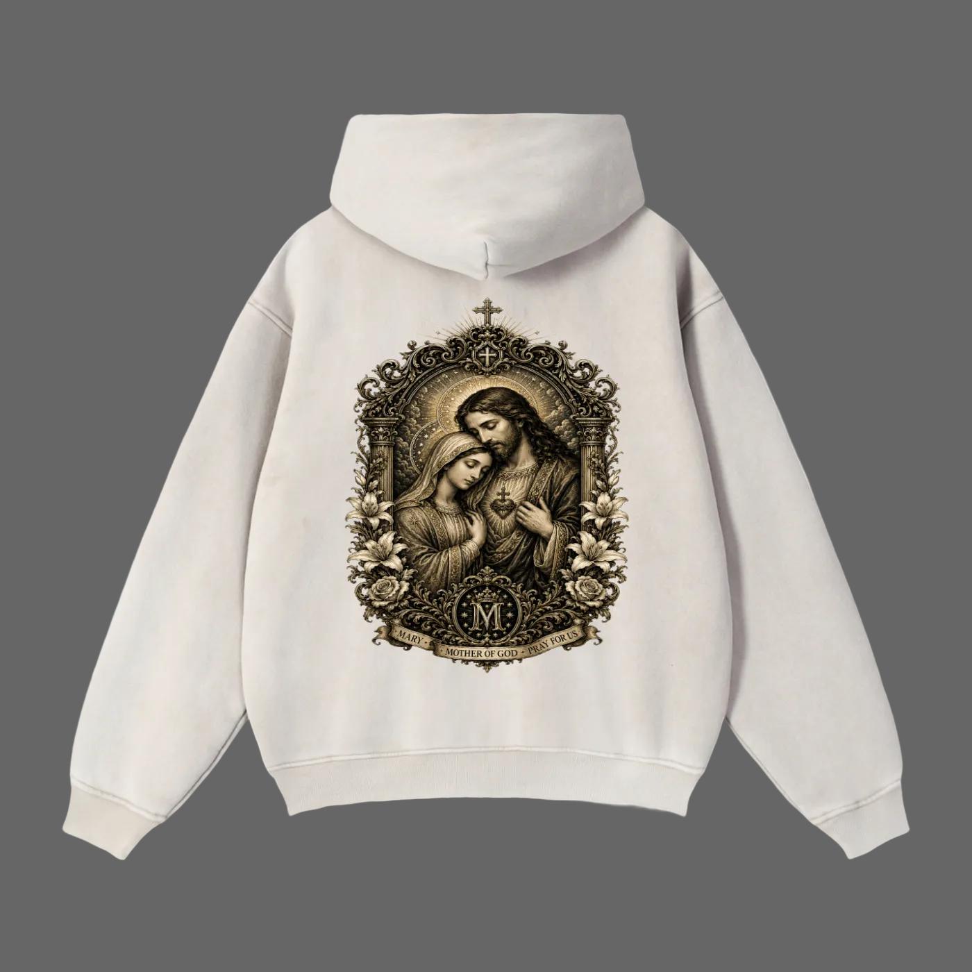 Holy Drip Zip-Through Boxy Fleece Hoodie | AMMOR&CO.