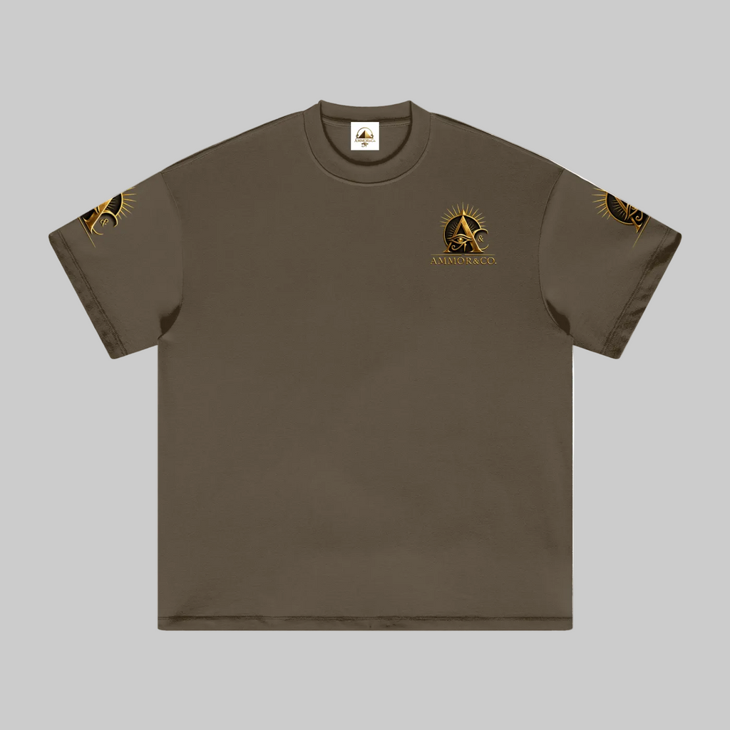 Heavyweight Earth Tone Boxy Tee | AMMOR&CO.