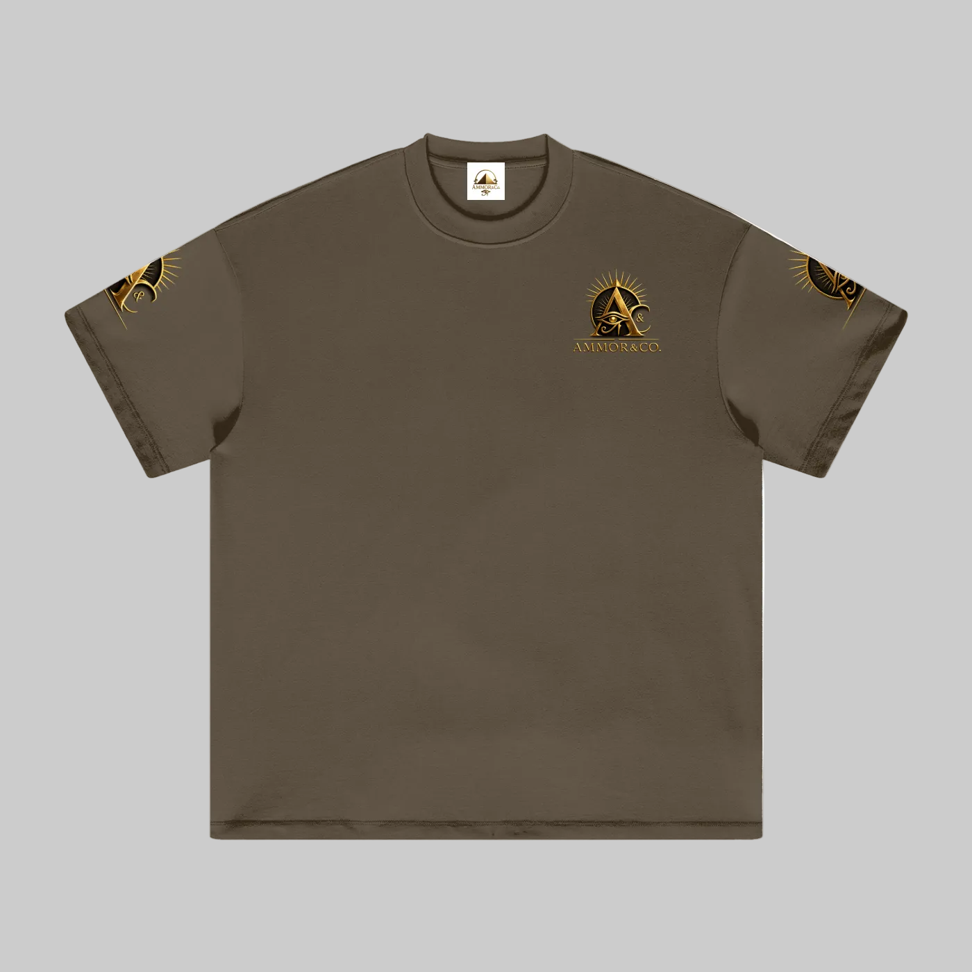 Heavyweight Earth Tone Boxy Tee | AMMOR&CO.