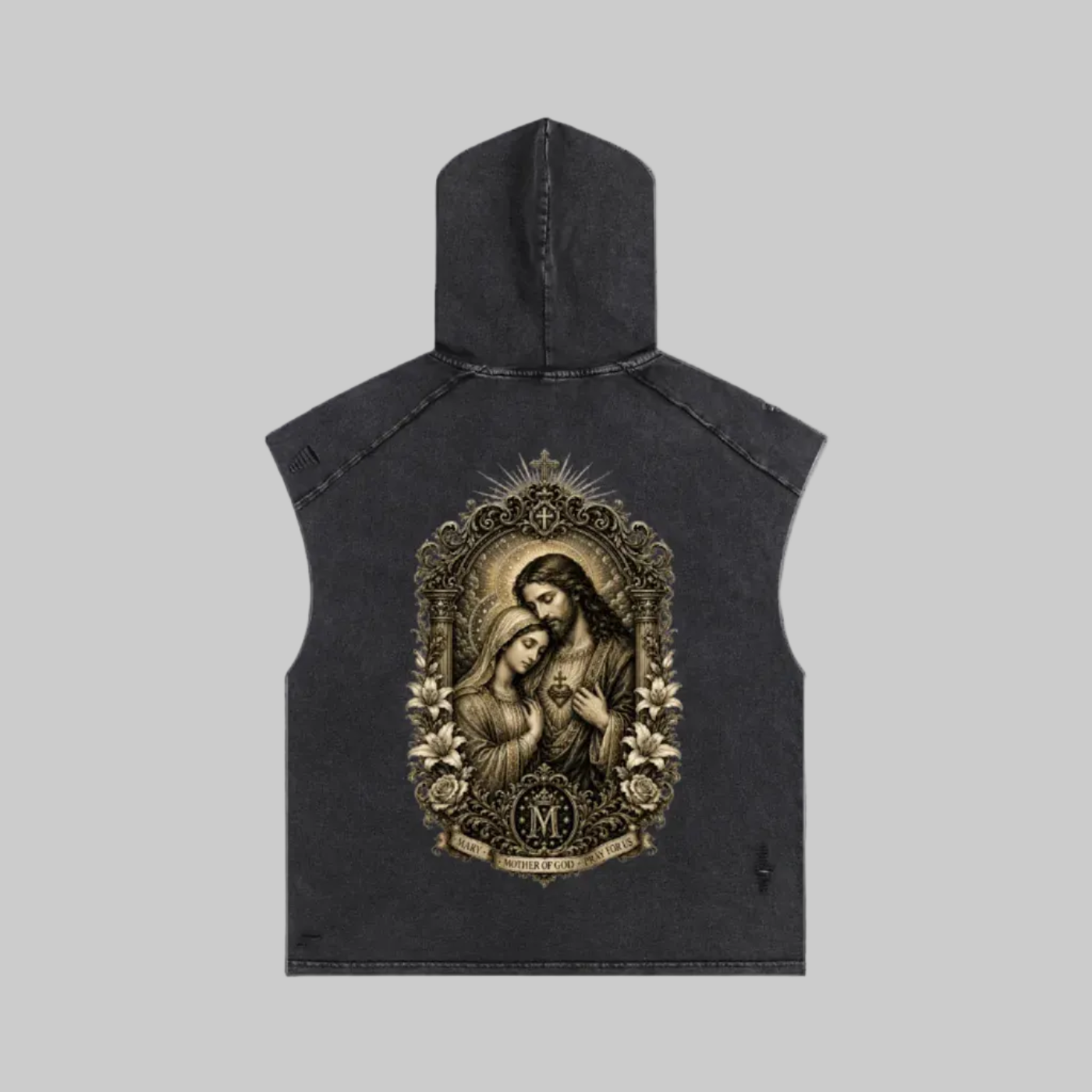 Holy Drip Snow Washed Hooded Tank | AMMOR&CO.