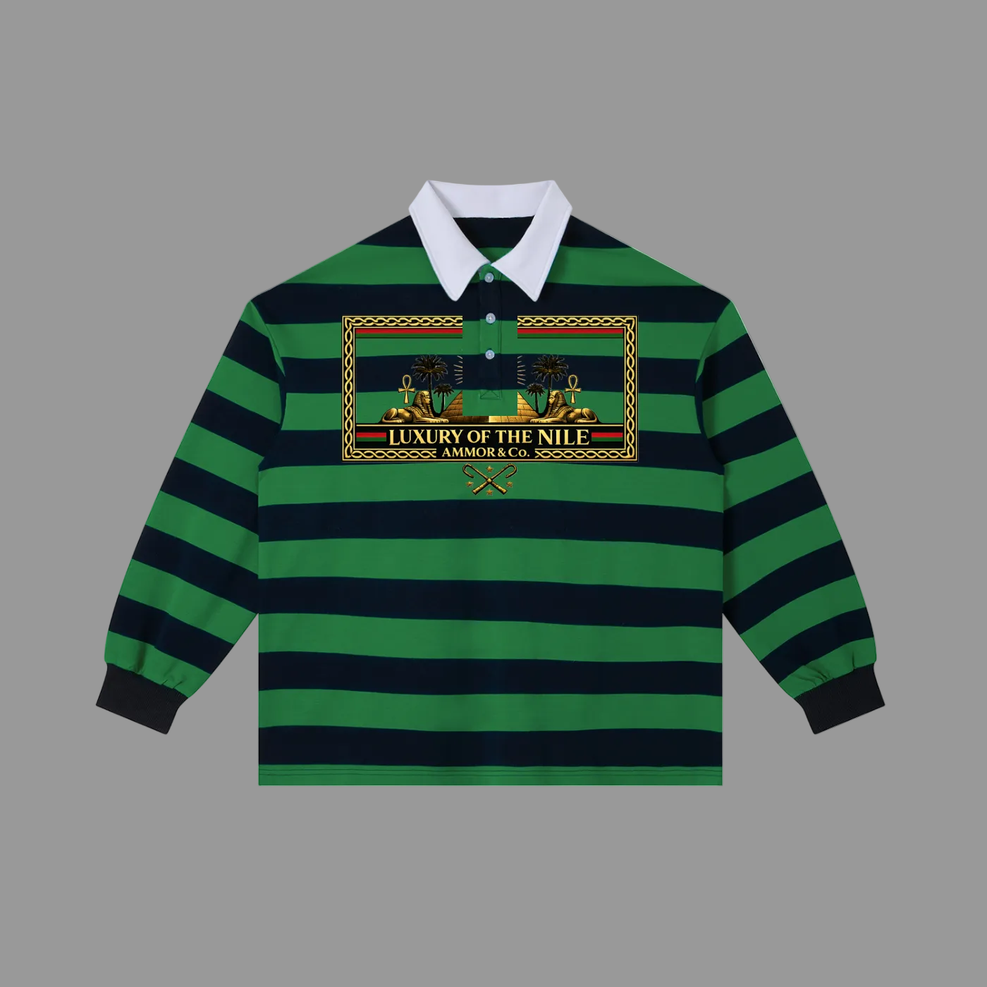 Nile Rugby Stripe Long Sleeve | AMMOR&CO.